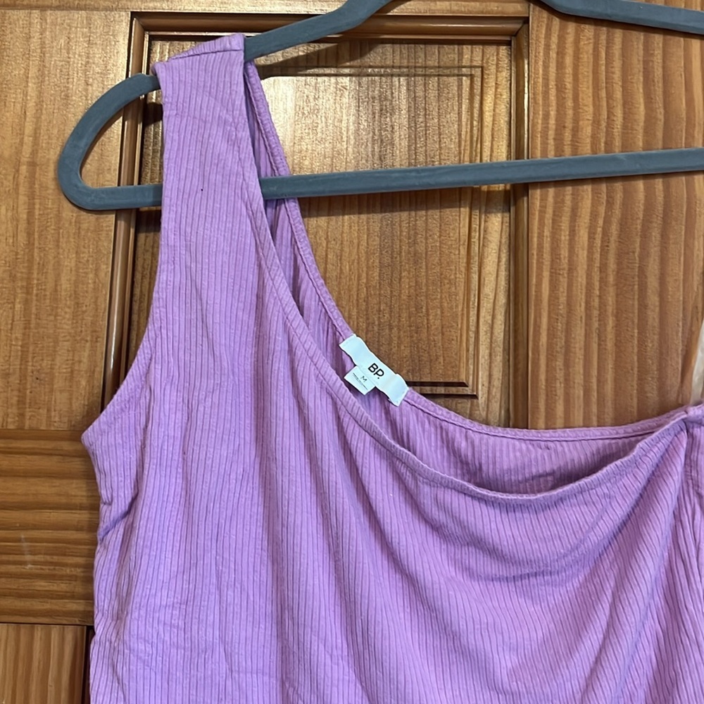 BP One Shoulder Ribbed Top - Picture 2 of 3